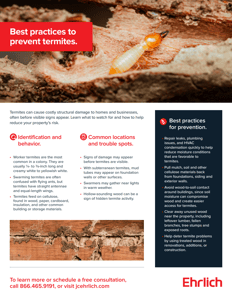 Termite Tip Sheet-Ehrlich Termite Tip Sheet-Ehrlich